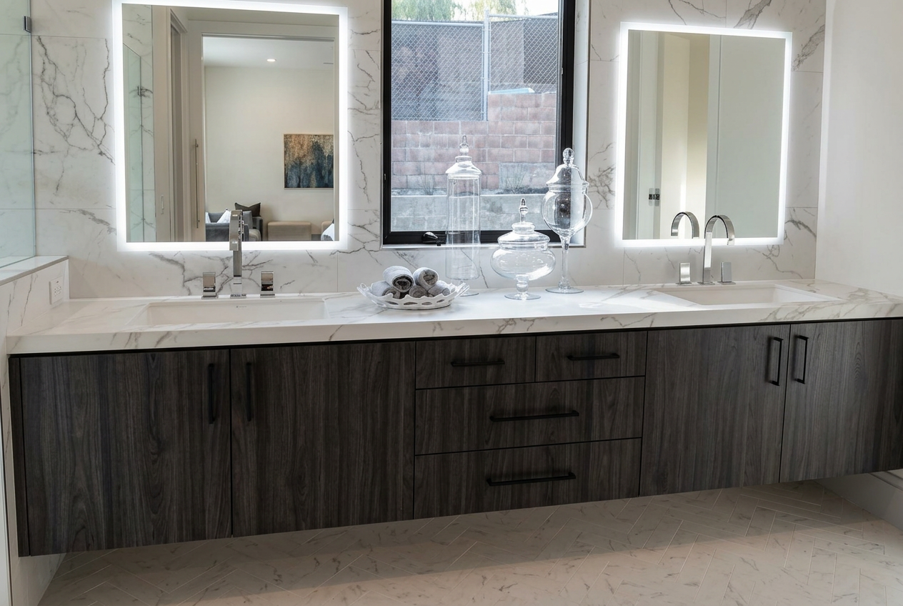 Marble Double Vanity